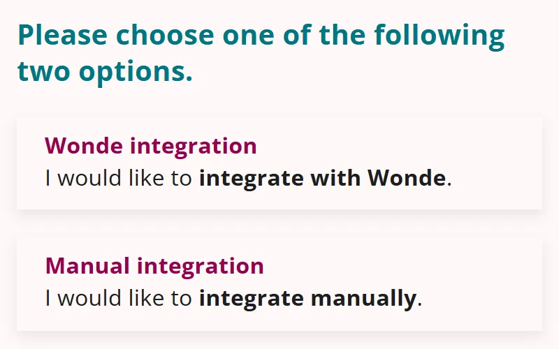 Full Wonde integration or manual class upload
