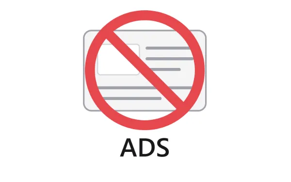 No adverts
